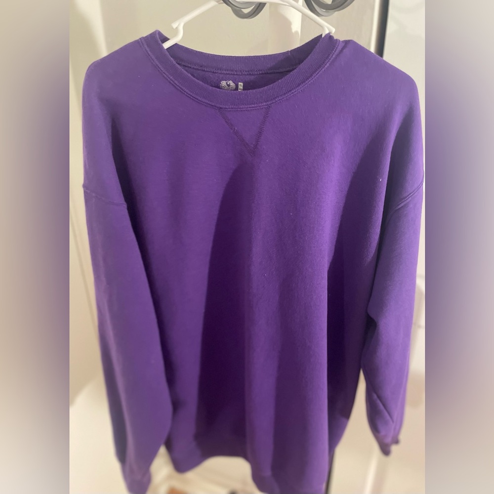 Purple sweat shirt Fruit of the Loom XL